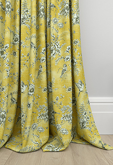Finch Toile, Buttercup - Made to Measure Curtains